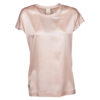 Silk Tee Cap Sleeve Rose