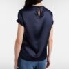Seiden-T-Shirt Sandwashed Schwarz Seiden-T-Shirt Sandwashed Schwarz