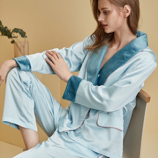 Silk Thermal Set Base Layer Sky Blue