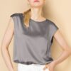 Silk Thermal Set Crew Neck Silver