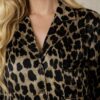 Seiden-Thermalset Langarm Leopard