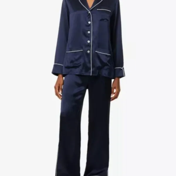Silk Thermal Set Long Sleeve Navy Silk Thermal Set Long Sleeve Navy