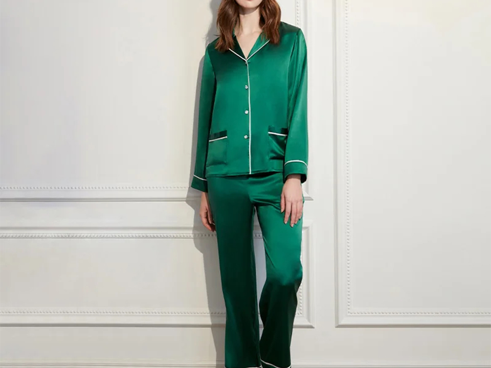 Pyjama-Set aus Seide