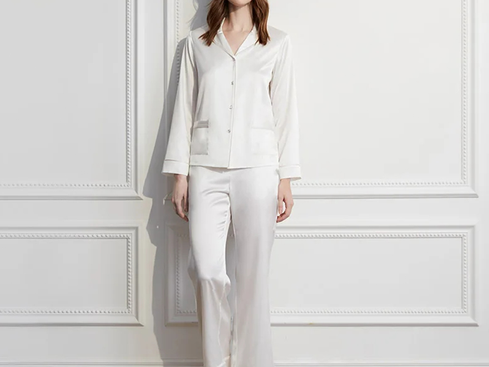 Pyjama-Set aus Seide