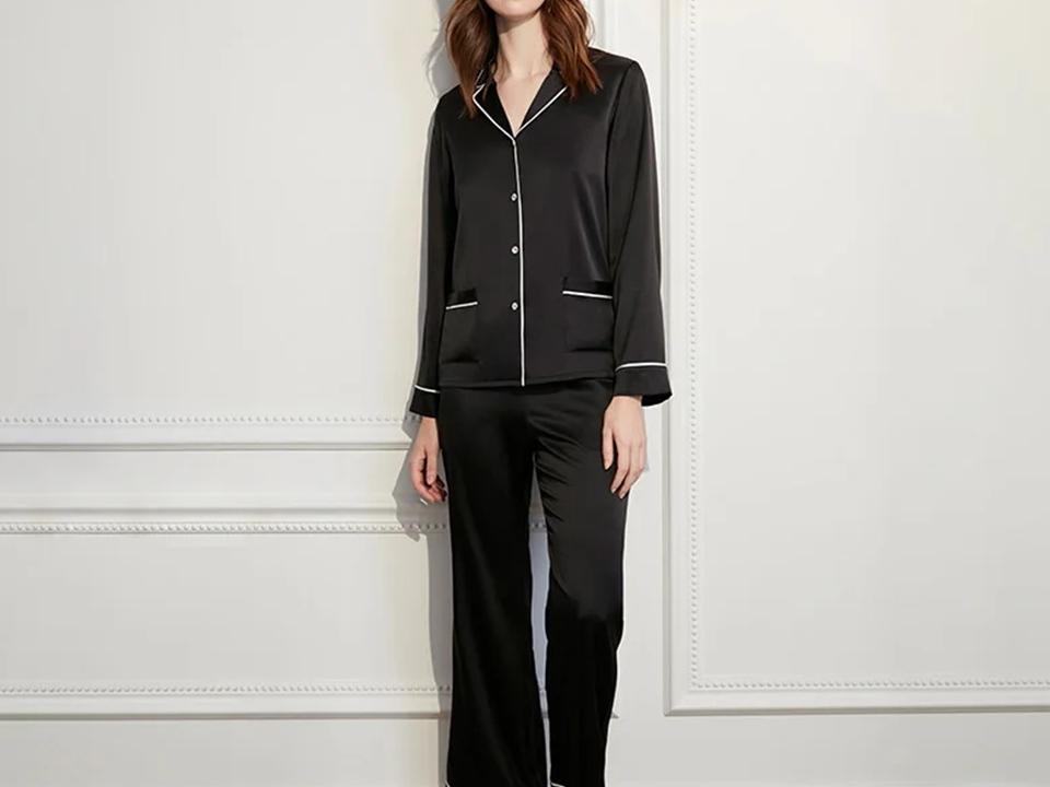 Pyjama-Set aus Seide